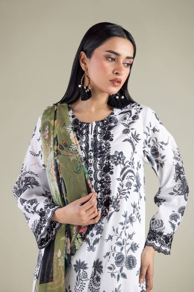 Embroidered | Textured Lawn | Fabrics 3 Piece | GBP 24.50