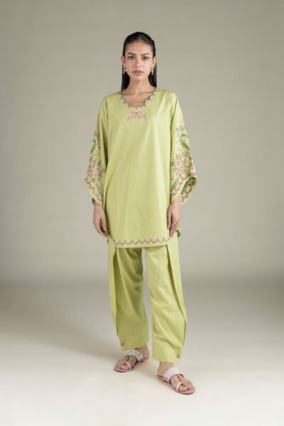 Embroidered | Textured Cambric | Solid Straight Shalwar | GBP 15.00