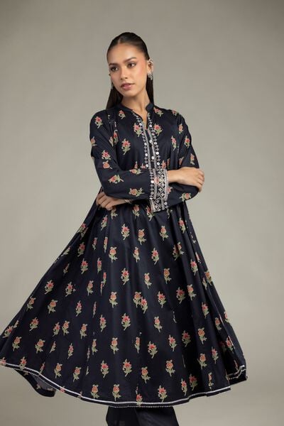 Embroidered | Cotton Viscose | Long Cotton Kurta | GBP 40.00