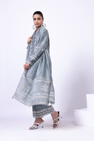 Embroidered | Cotton Net | Dupatta | GBP 20.00