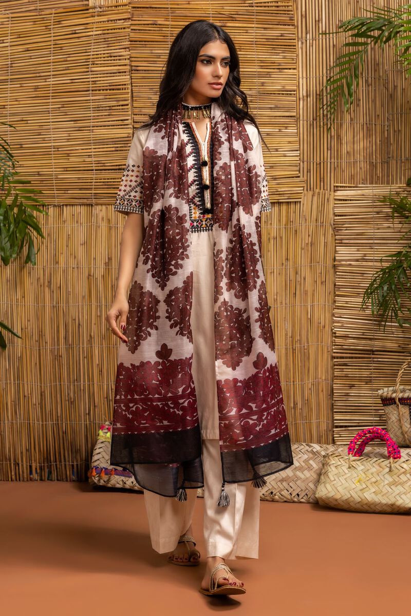 Printed | Slub Polyester | Dupatta | null