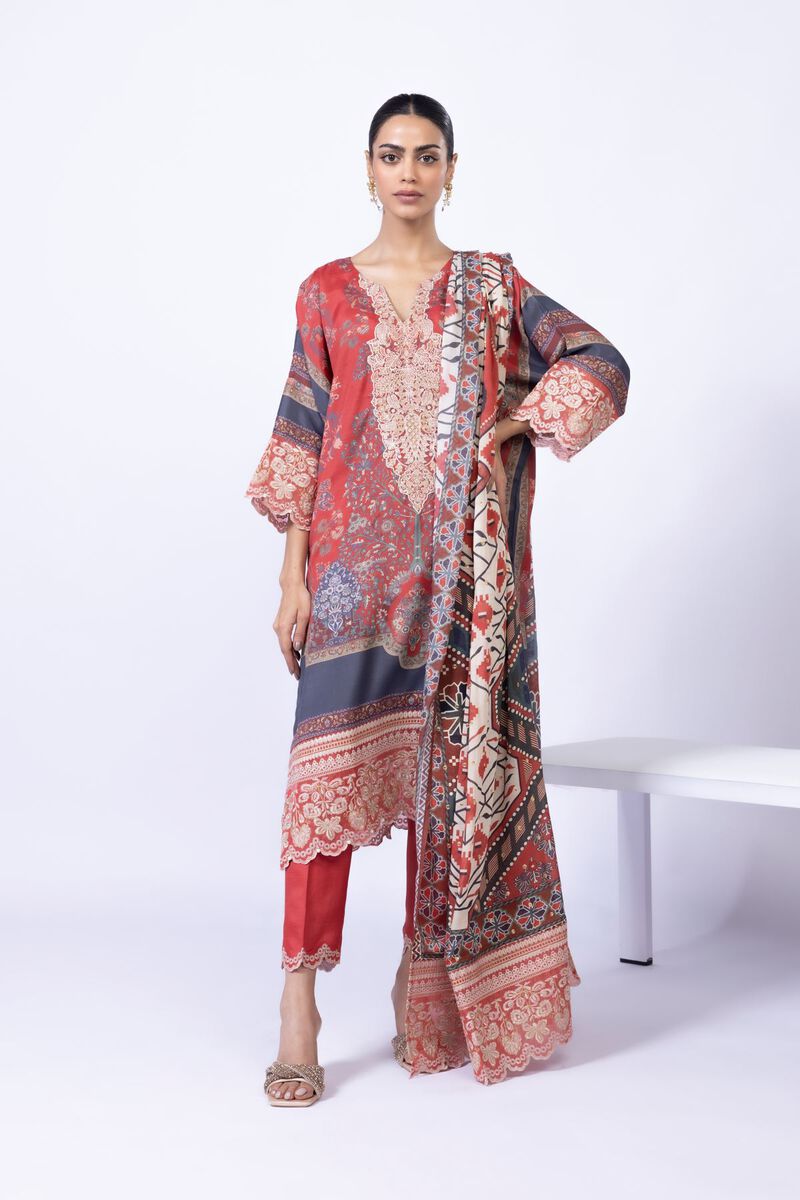 Embroidered | Light Thai Silk | Dupatta | GBP 7.50