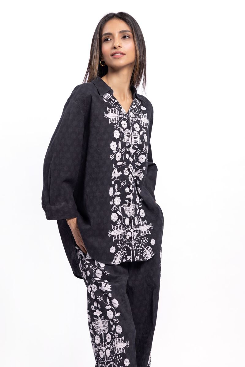 Printed | Ripple Crinkle | Shirt | null