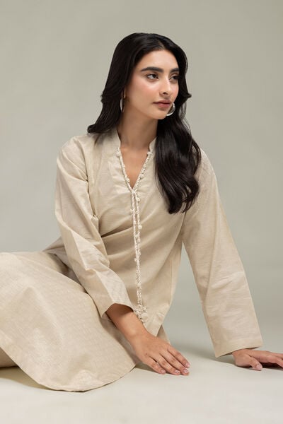 Dyed | Cotton Dobby | Longline Cotton  Kurta | GBP 30.00