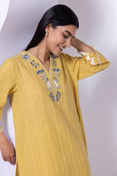 Embroidered | Leno | Kurta | GBP 12.50