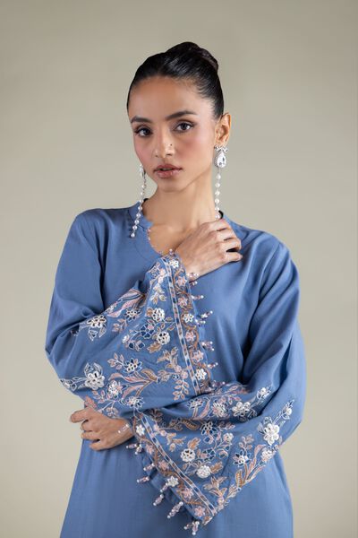 Embroidered | Raw Silk | Kurta | GBP 55.00
