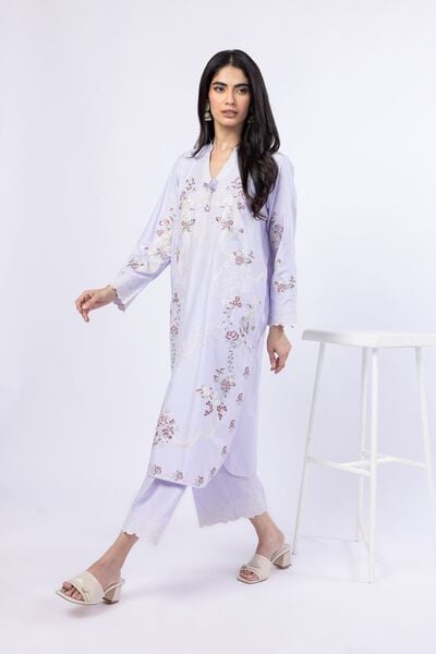 Embroidered | Raw Silk | Pants | GBP 20.00