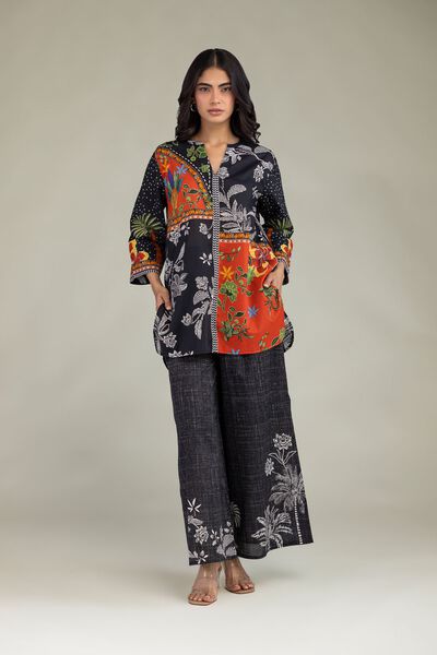 Printed | Cambric | Floral Black Trousers | GBP 10.00