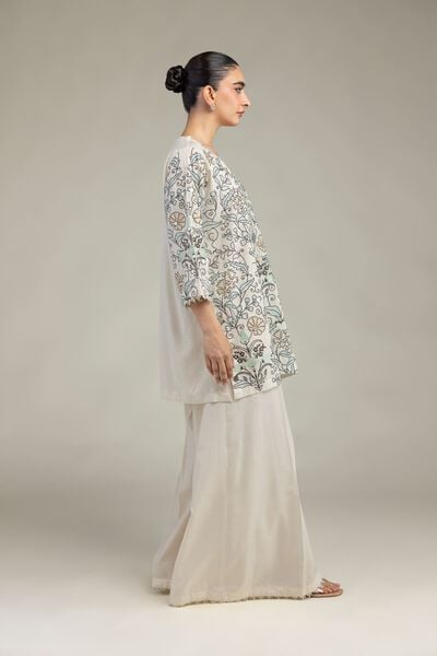 Embroidered | Raw Silk | Raw Silk Pants | GBP 20.00