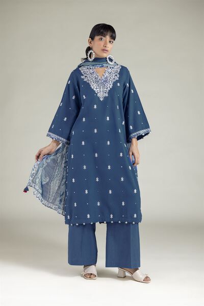 Embroidered | Cambric | Cambric Tailored 3-Piece | GBP 65.00