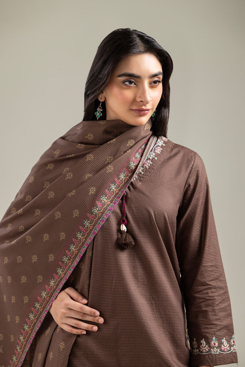 Embroidered | Mesuri | Brown Mesuri Dupatta | GBP 15.00