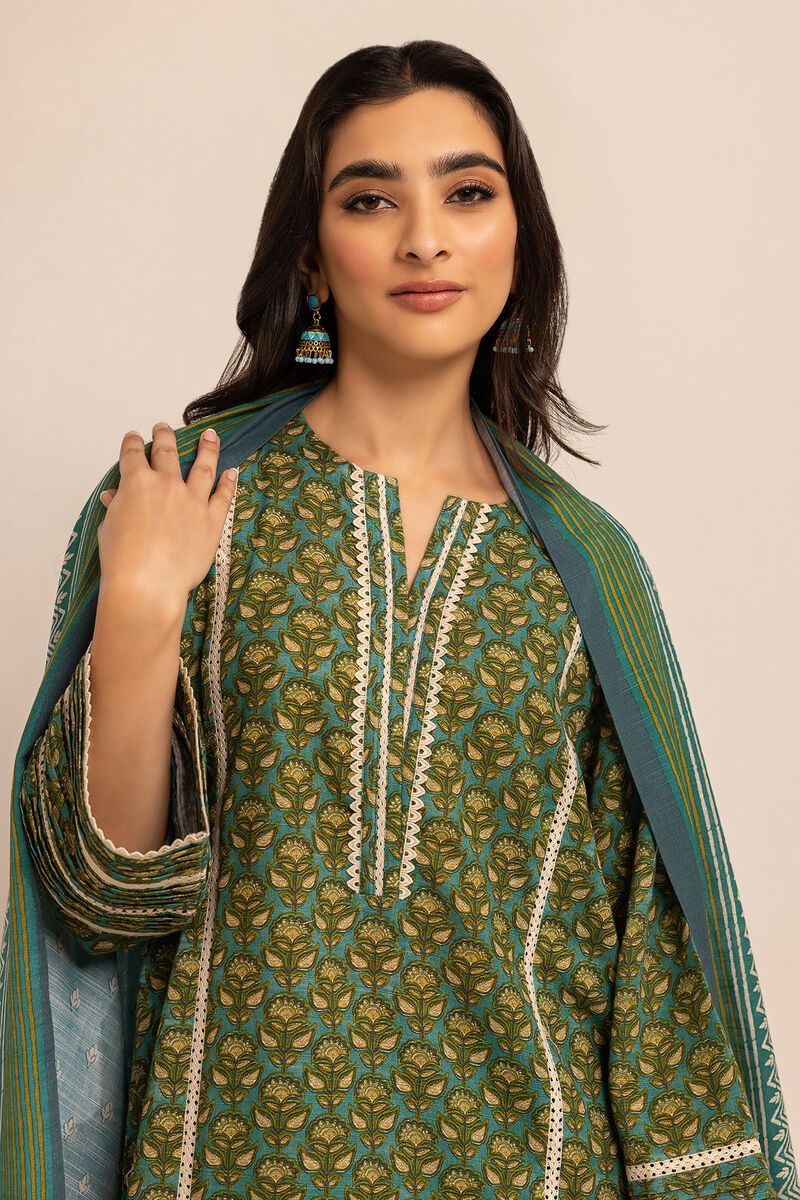 Fabrics 3 Piece, TEAL, hi-res image number null