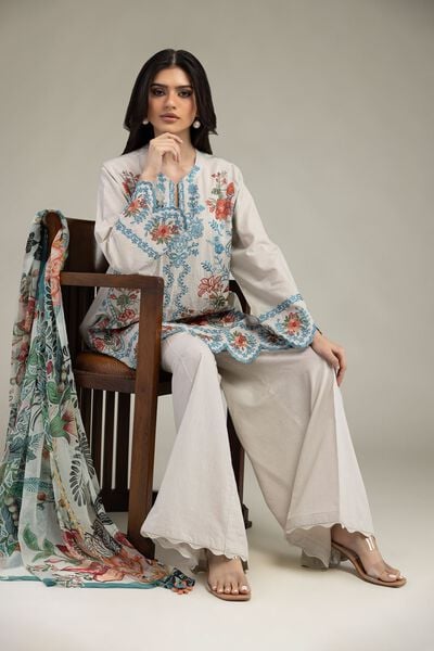 Embroidered | Cambric | Cambric Tailored 3-Piece | GBP 75.00