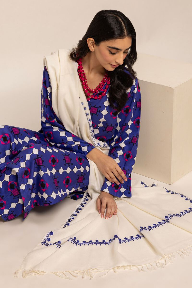 Yarn Dyed Embroidered | Rashmina Acrylic | Shawl | Embroidered | null