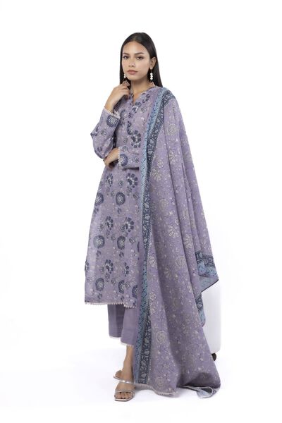 Printed | Khaddar | Tailored 3 Piece | GBP 40.00