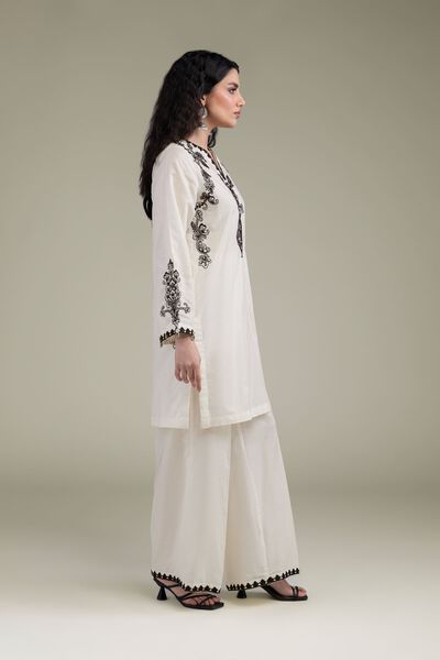 Embroidered | Cotton Dobby | Cotton Dobby Pants | GBP 15.00