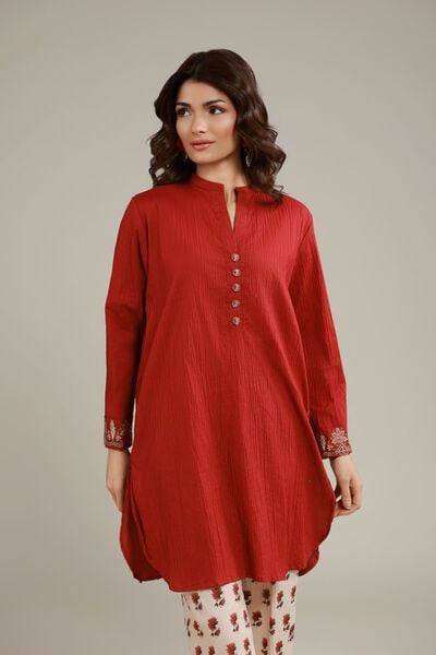 Embroidered | Cotton Crinkle | Kurta | GBP 25.00