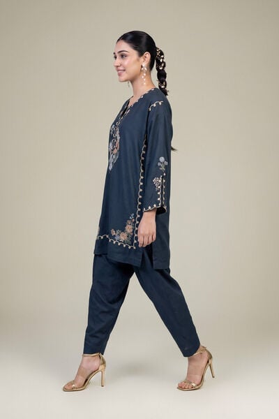 Embroidered | Raw Silk | Silk Solid Pants | GBP 30.00