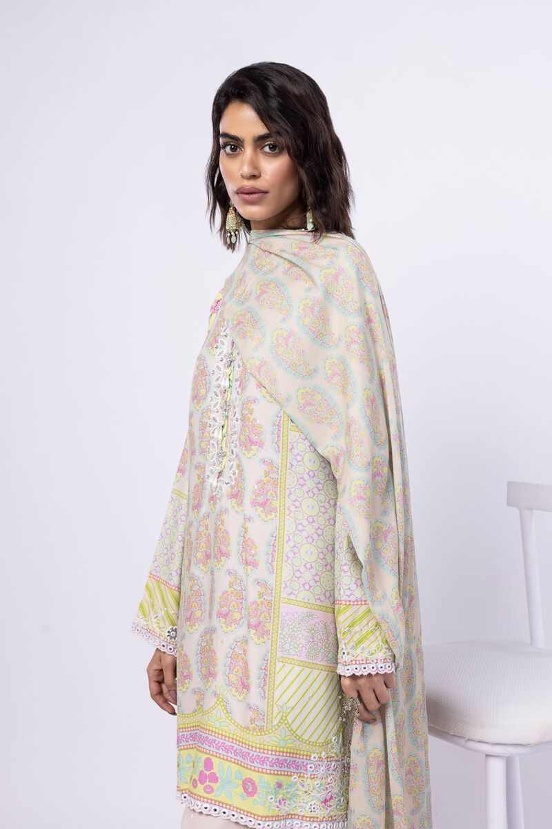 Embroidered | Light Oak Silk | Dupatta | GBP 35.00