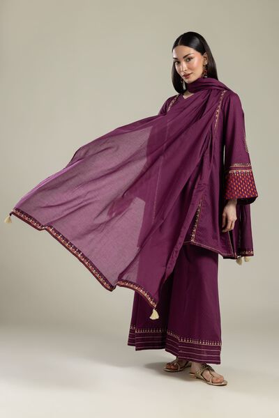 Embroidered | Lawn | Geometric Lawn Dupatta | GBP 4.50