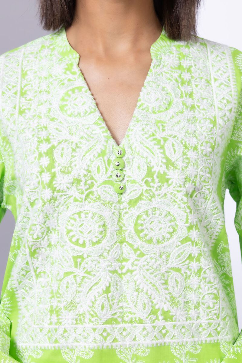 Embroidered | Crosshatch Poplin | Kurta | GBP 15.00