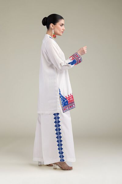 Embroidered | Raw Silk | Raw Silk Pants | GBP 25.00