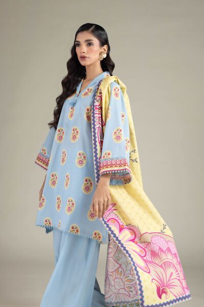 Printed | Cambric | Tailored 3-Piece Set | GBP 50.00