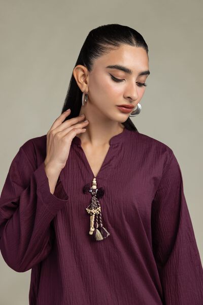 Dyed | Cotton Crinkle | Solid Cotton Kurta | GBP 9.00