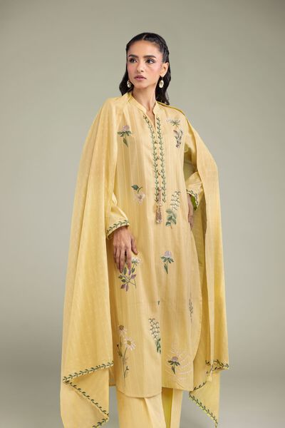 Embroidered | Textured Cotton | Dupatta | GBP 20.00