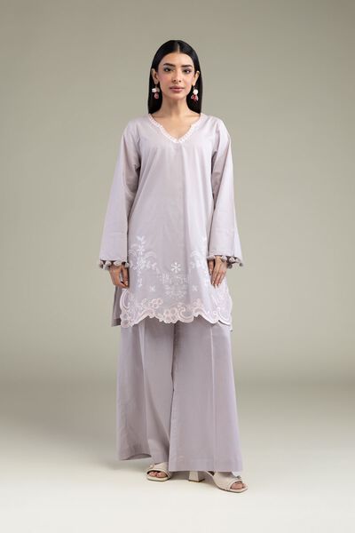 Embroidered | Cambric | Summer Solid Pants | GBP 15.00