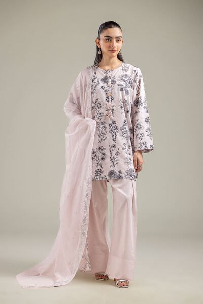 Embroidered | Cotton Dobby | Pink Cotton Shalwar | GBP 20.00