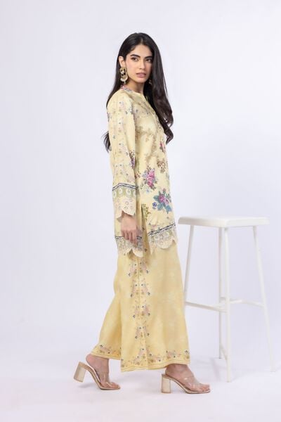 Embroidered | Russian Raw Silk | Pants | GBP 20.00