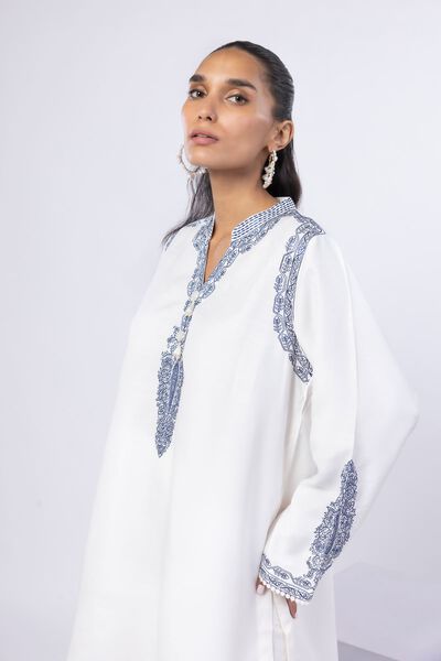 Embroidered | Russian Raw Silk | Kurta | GBP 35.00