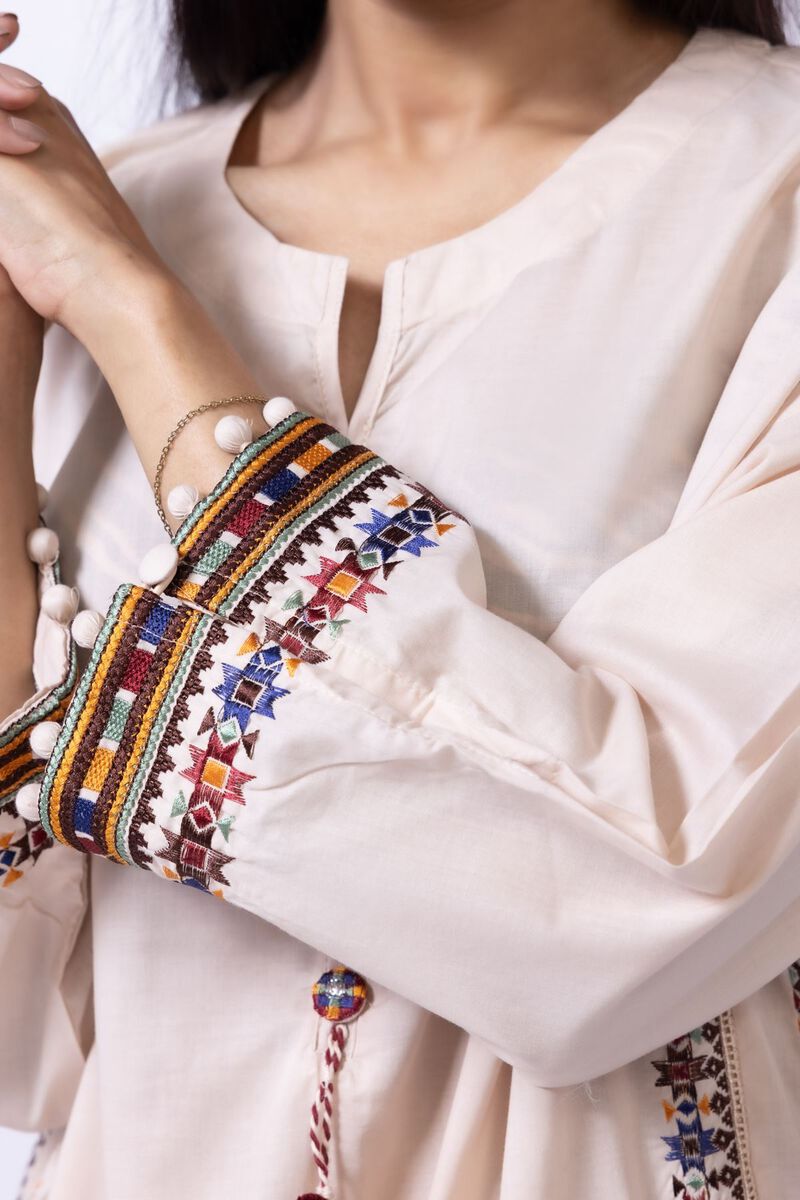Embroidered | Cambric | Kurta | GBP 12.50