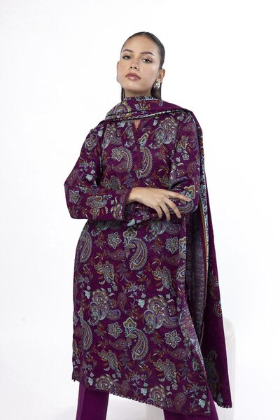 Printed | Khaddar | Tailored 3 Piece | GBP 40.00