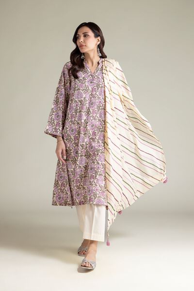 Embroidered | Textured Lawn | Lawn Striped Dupatta | GBP 4.50