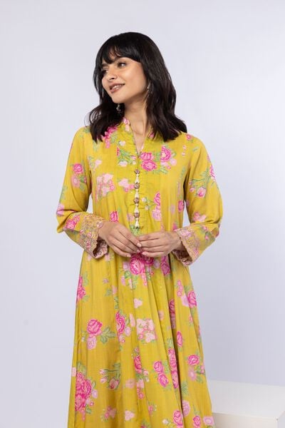 Embroidered | Crosshatch Raw Silk | Kurta | GBP 30.00