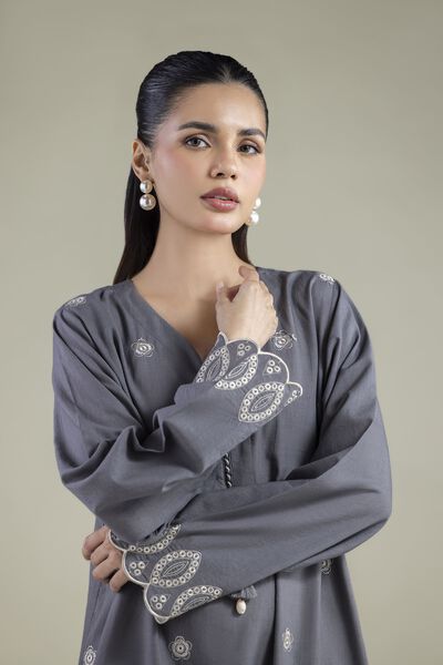 Embroidered | Cambric | Tailored 2-Piece Set | GBP 45.00