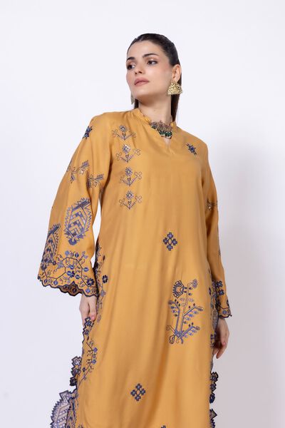 Embroidered | Viscose Oak Silk | Kurta | GBP 40.00
