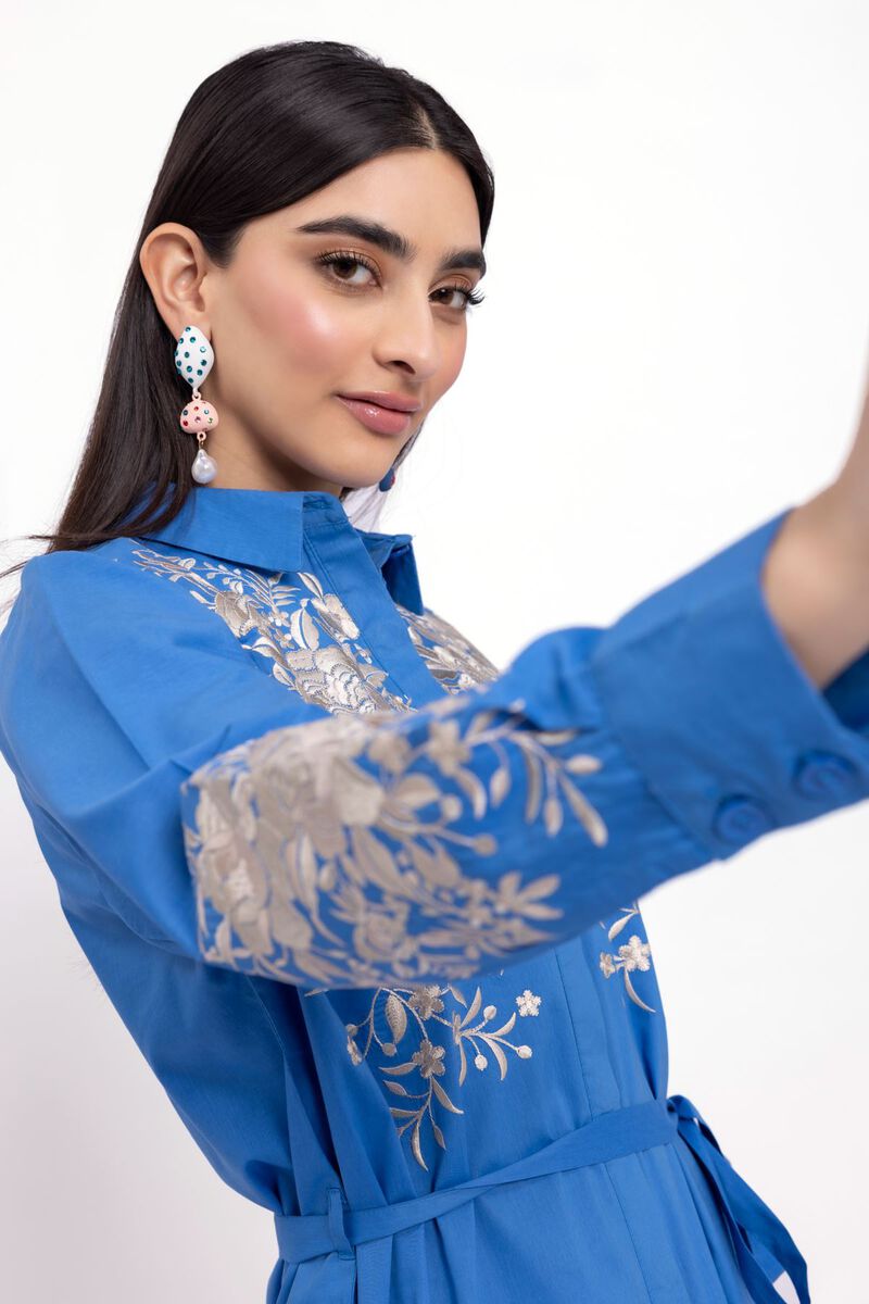 Embroidered | Cotton Viscose | Maxi Dress | null