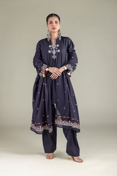 Embroidered | Lawn | Draped Geometric Dupatta | GBP 12.50