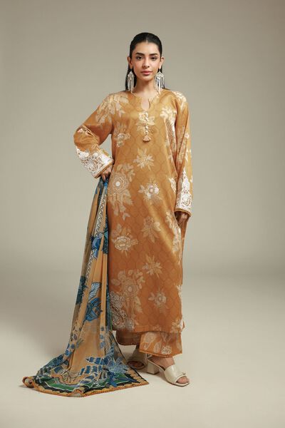 Embroidered | Satin | Fabrics 3 Piece | GBP 20.00