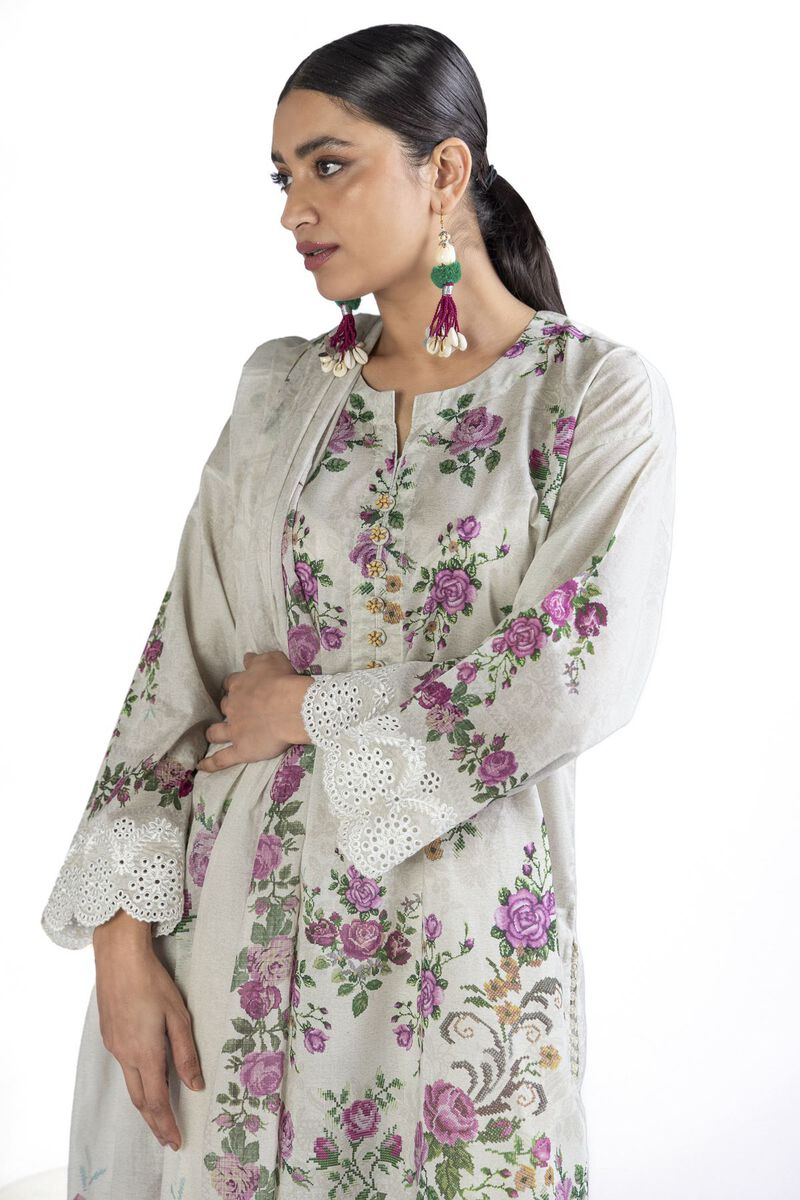 Embroidered | Lawn | Fabrics 3 Piece | null