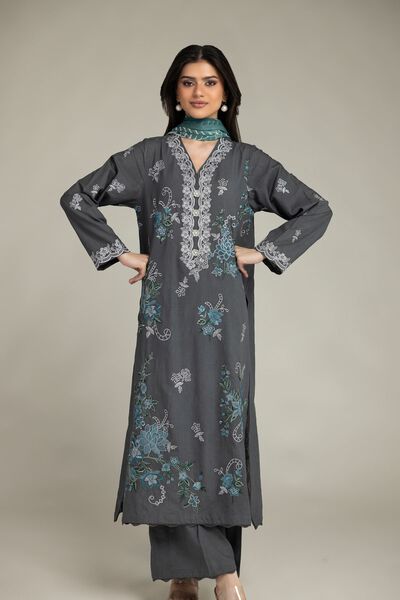Embroidered | Cambric | Cambric Tailored 3-Piece | GBP 75.00