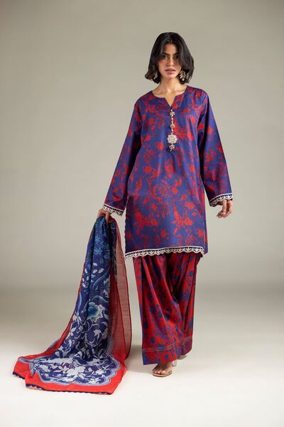 Embroidered | Cambric | Fabrics 3 Piece | GBP 24.50