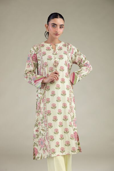 Printed | Cambric | Floral Cambric Kurta | GBP 15.00