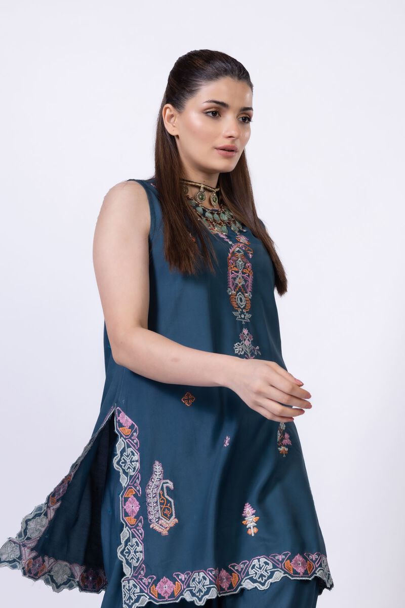 Embroidered | Viscose Oak Silk | Kurta | GBP 40.00