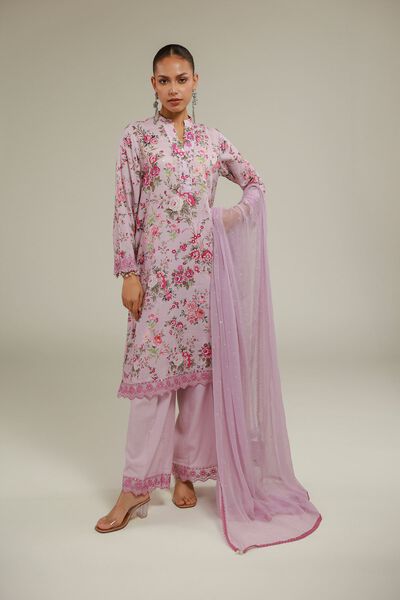 Embroidered | Raw Silk | Embroidered Lace Pants | GBP 20.00