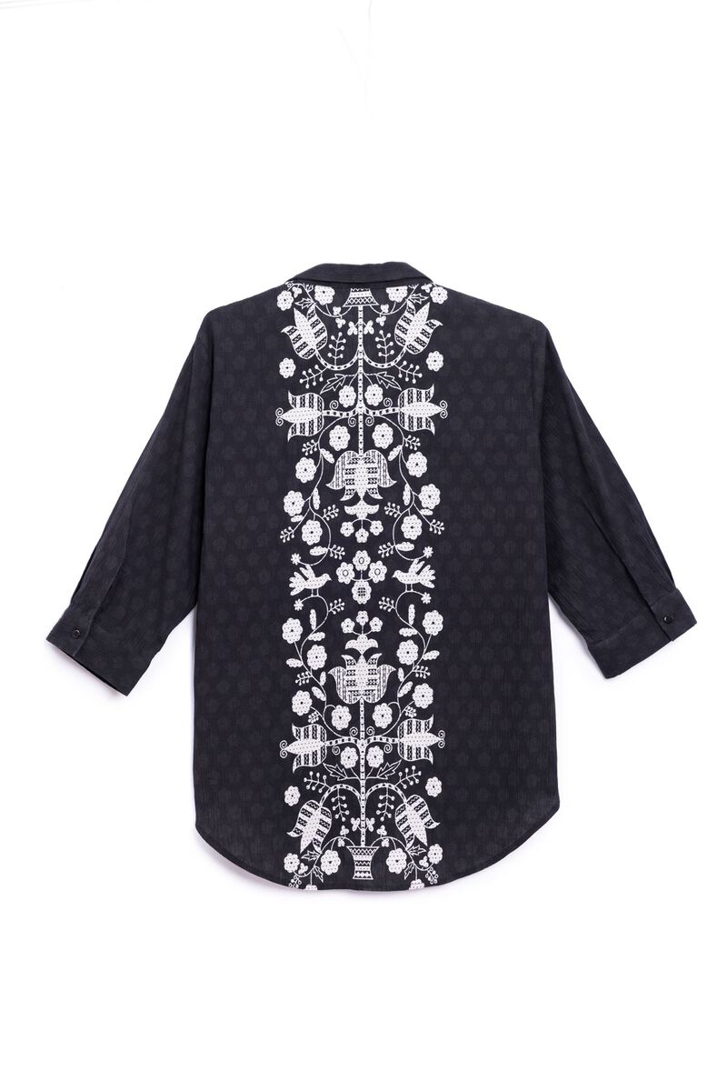 Printed | Ripple Crinkle | Shirt | null