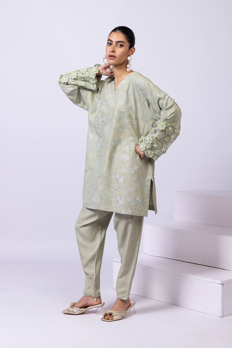 Embroidered | Viscose Oak Silk | Shalwar | GBP 12.50